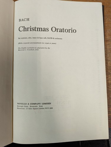 Bach christmas oratorio - christmas,
