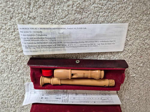 Moeck soprano recorder key - key, of