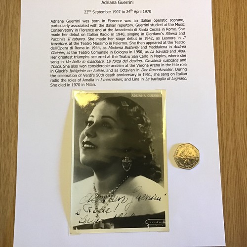 Opera autograph signed - opera,