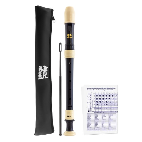 Descant recorder black - in, &