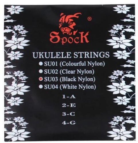 Black nylon ukulele uke - black,